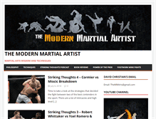 Tablet Screenshot of modernmartialartist.com